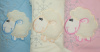 К138 Конверт-одеяло меховой с капюшоном "Овечка"и чепчик теплый (18/56-20/62 - розовый)
