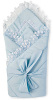К90 Конверт-одеяло на выписку "Люкс" (тиси,синтепон) (18/56-20/62 - молочный/белый)