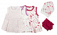 118-150К Комплект для девочки: платье, трусы,косынка