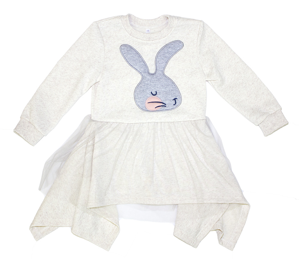 423-137В Платье для девочки "Зайка Мила". 423-137В Платье для девочки "Зайка Мила".