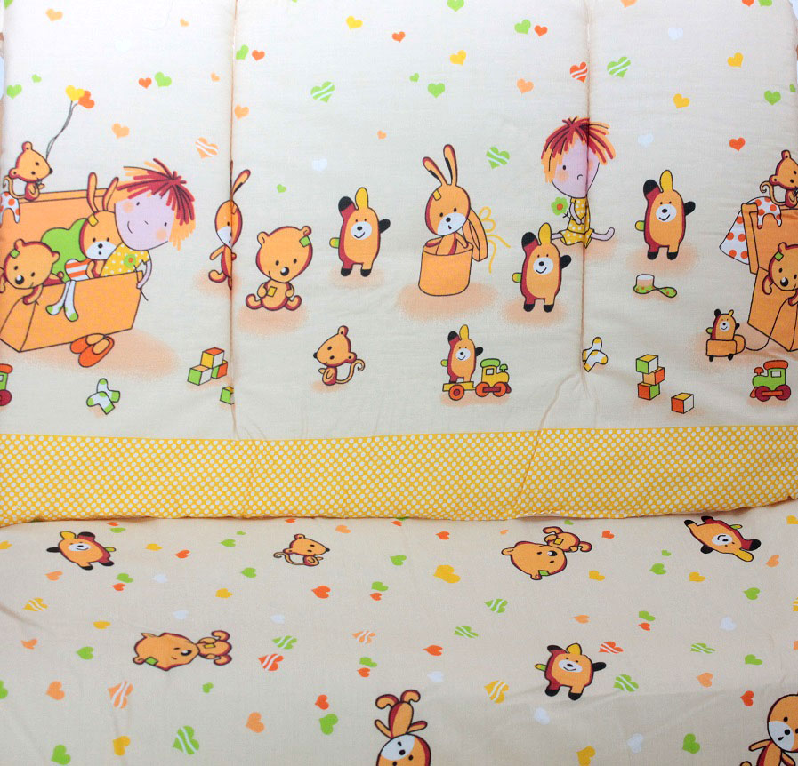 К-Б4 Комплект для детской кроватки 7пр холофайбер К-Б4 Комплект для детской кроватки 7пр холофайбер