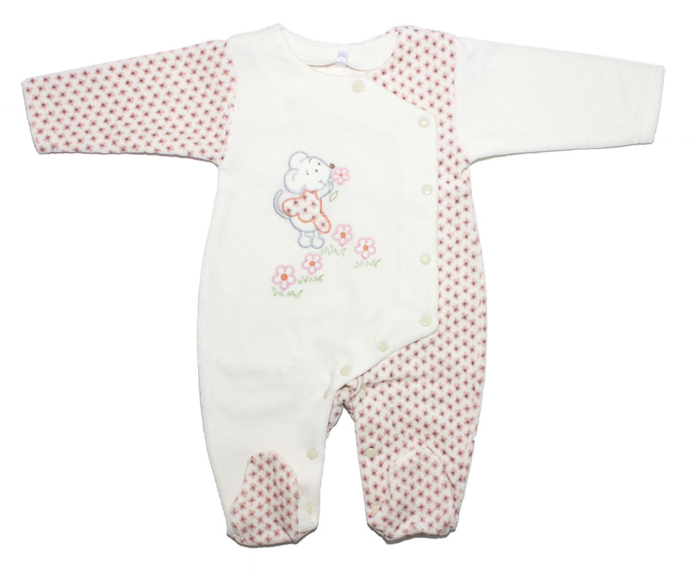 520-37В Комбинезон велюр с вышивкой мальчик 520-37В Комбинезон велюр с вышивкой мальчик