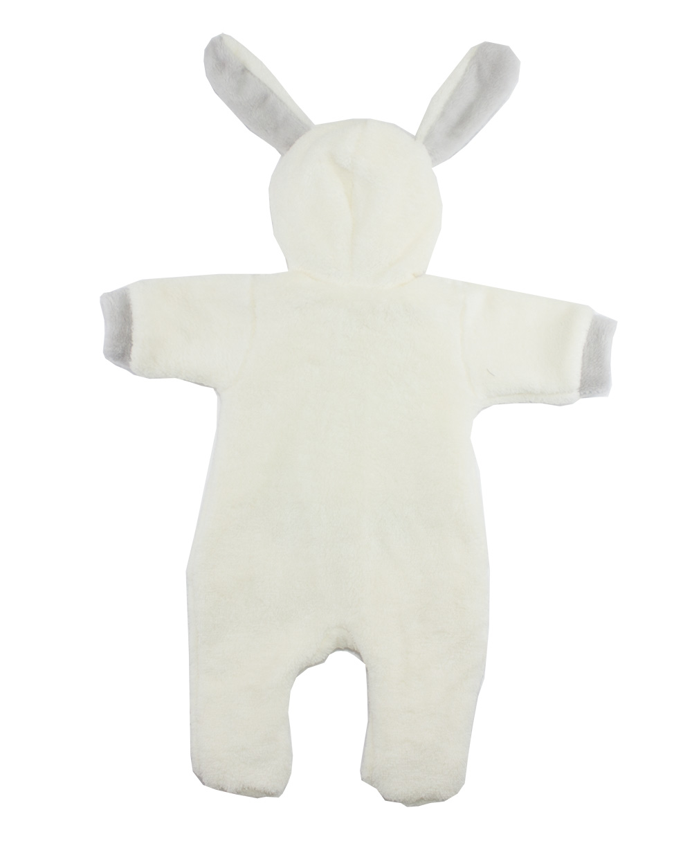 620-86ВМ Комбинезон "Зайка Пушистик" молочный с серым 620-86ВМ Комбинезон "Зайка Пушистик" молочный с серым
