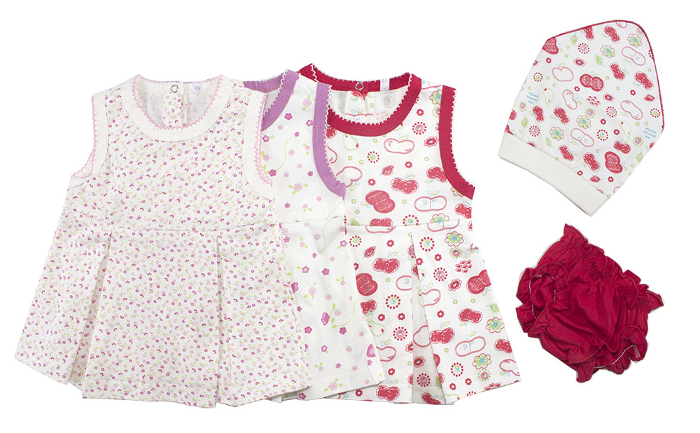 118-150К Комплект для девочки: платье, трусы,косынка 118-150К Комплект для девочки: платье, трусы,косынка