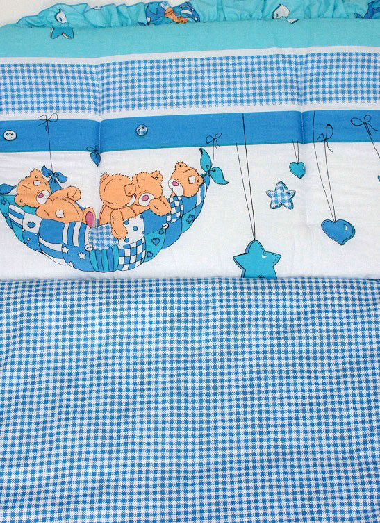 К-Б4 Комплект для детской кроватки 7пр холофайбер К-Б4 Комплект для детской кроватки 7пр холофайбер