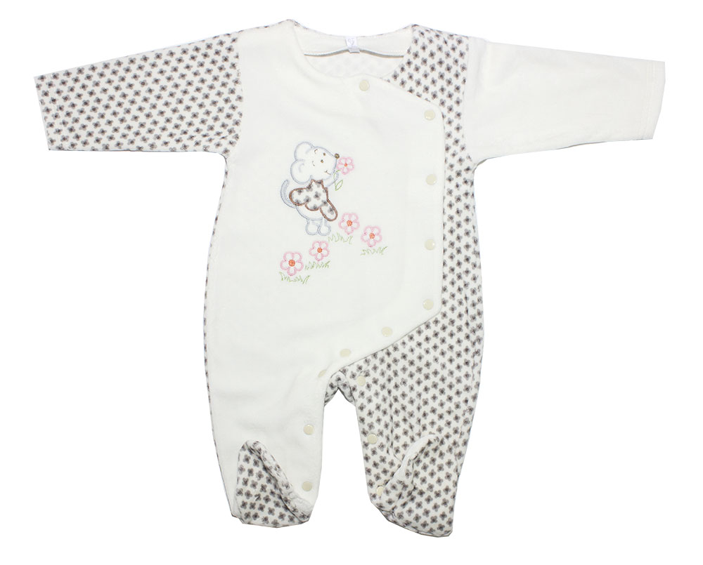 520-37В Комбинезон велюр с вышивкой мальчик 520-37В Комбинезон велюр с вышивкой мальчик