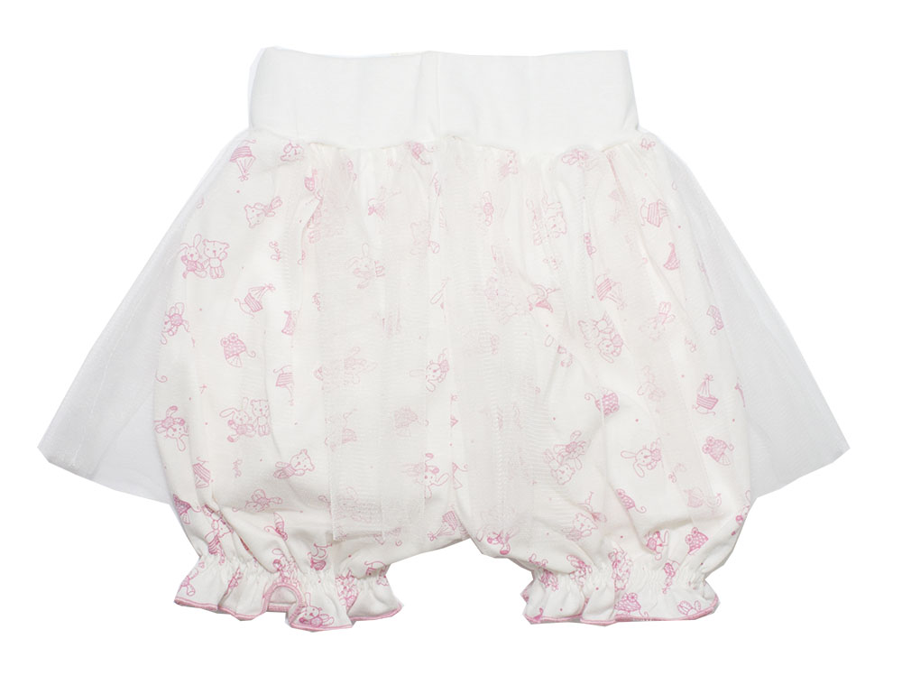 112-45 Юбка-шорты для девочки "Мишки и Слоники" 112-45 Юбка-шорты для девочки "Мишки и Слоники"