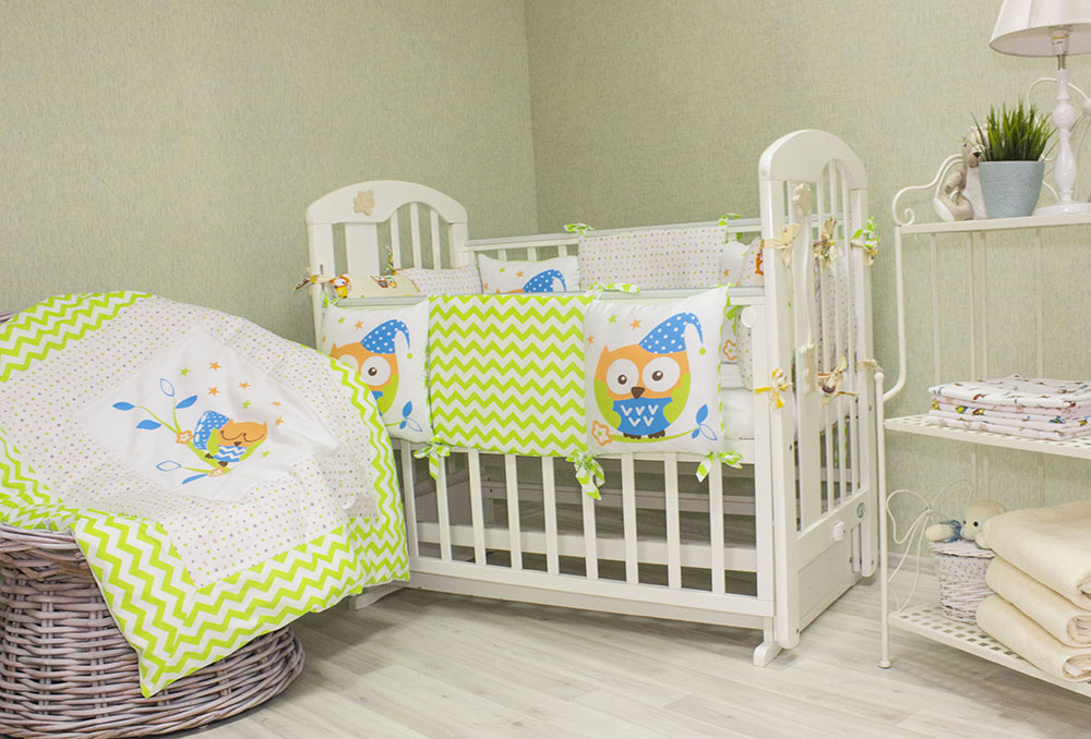 К-Б4/5ПЕЧАТЬ Комплект для детской кроватки 16 предметов синий К-Б4/5ПЕЧАТЬ Комплект для детской кроватки 16 предметов синий