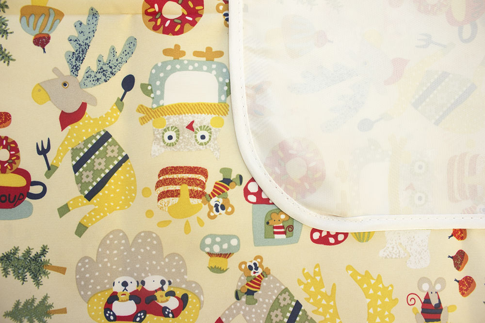 Пеленка непромокаемая для кроватки из микрофибры с рисунком, 60х90 см Пеленка непромокаемая для кроватки из микрофибры с рисунком, 60х90 см