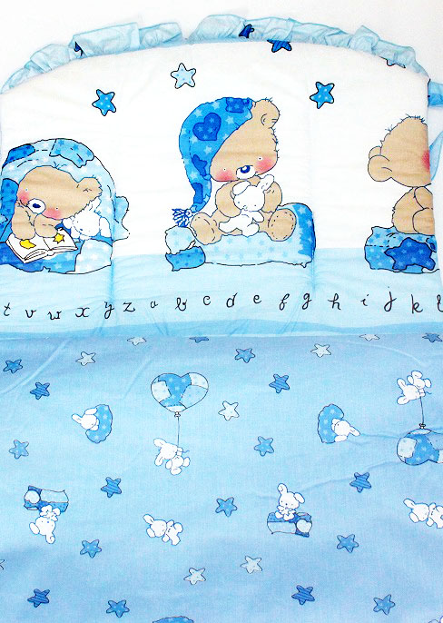 К-Б4 Комплект для детской кроватки 7пр холофайбер К-Б4 Комплект для детской кроватки 7пр холофайбер