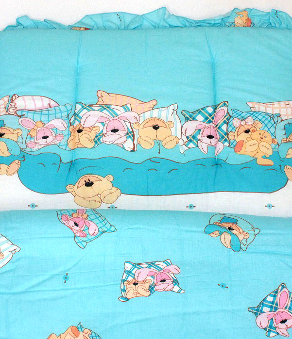 К-Б4 Комплект для детской кроватки 7пр холофайбер К-Б4 Комплект для детской кроватки 7пр холофайбер