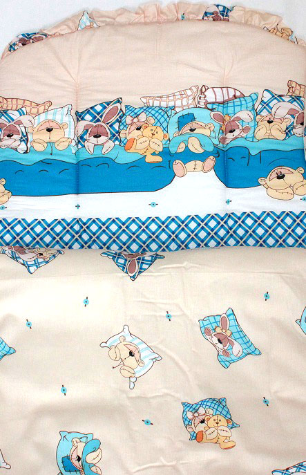 К-Б4 Комплект для детской кроватки 7пр холофайбер К-Б4 Комплект для детской кроватки 7пр холофайбер