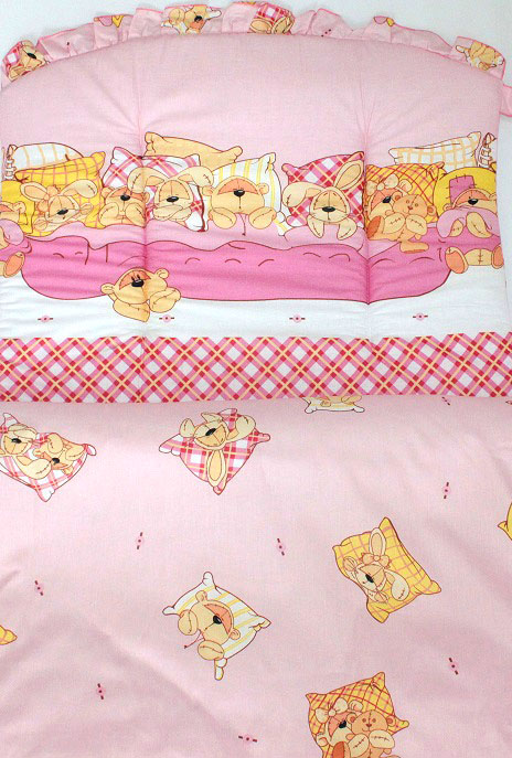 К-Б4 Комплект для детской кроватки 7пр холофайбер К-Б4 Комплект для детской кроватки 7пр холофайбер