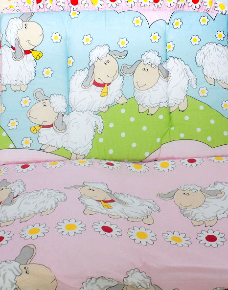 К-Б4 Комплект для детской кроватки 7пр холофайбер К-Б4 Комплект для детской кроватки 7пр холофайбер