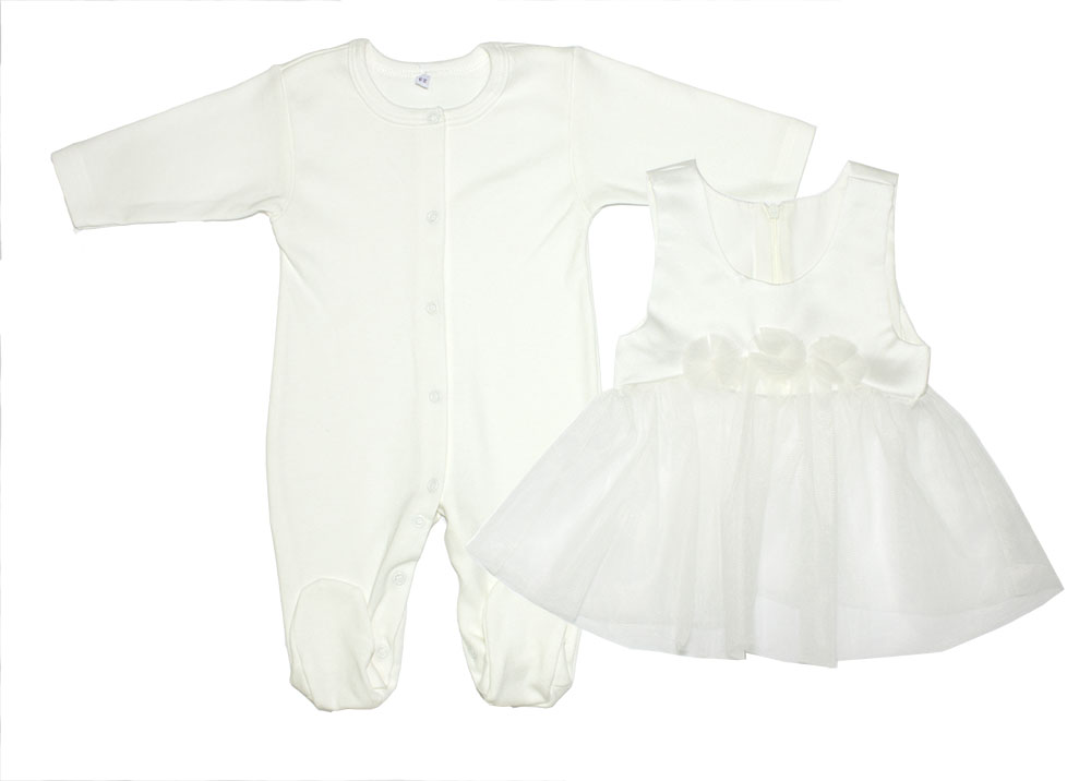 318-329 Комплект для девочки:комбинезон, сарафан "Нарядная" 318-329 Комплект для девочки:комбинезон, сарафан "Нарядная"