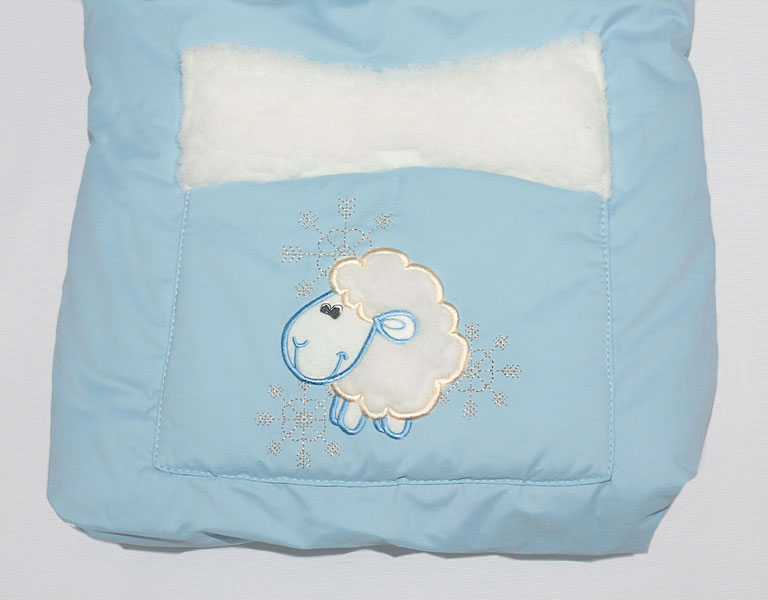 К140 Конверт с карманом "Овечка" меховой К140 Конверт с карманом "Овечка" меховой