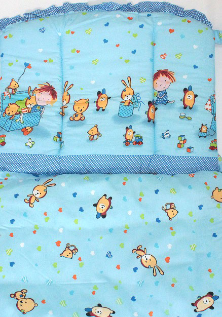 К-Б4 Комплект для детской кроватки 7пр холофайбер К-Б4 Комплект для детской кроватки 7пр холофайбер