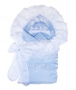 К112 Комплект 6-ти предметный демисезон: конверт, одеяло, чепчик, распашонка,ползунки, чепчик (18/56-20/62 - голубой)