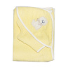 К24 Полотенце-уголок махровое с вышивкой 100*110 (желтый)