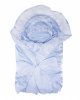 К113М Комплект 6-ти предметный зимний на меху: конверт, одеяло, чепчик, распашонка,ползунки, чепчик (18/56-20/62 - голубой)