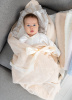 К236 Конверт-одеяло вязаный "Royal Baby" (18/56-20/62 - серый меланж)