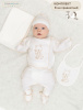 Ш318-236П Комплект 8-ми предметный:пеленка+ползунки+кофточка+распаш+наг+шап+пин+рук(розовый) (20/62 - бежевый мишка)