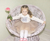 418-362В Комплект юбка с кофточкой для девочки "Зайка Мила". (28/98 - Бежевый)