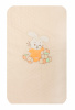 К018-15 Одеяло-плед для детской кроватки "Зайка с кубиками" 70*115 см (бежевый)