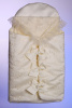 К118М Комплект 6-ти предметный зимний на меху: конверт, одеяло, чепчик, распашонка,ползунки, чепчик (18/56-20/62 - молочный)