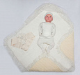 К136 Комплект 4-ти предметный на выписку: конверт-одеяло, распашонка,ползунки,шапочка