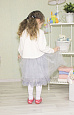 418-361В Комплект юбка с кофточкой для девочки "Зайка Мила "