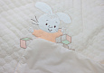 К018-15 Одеяло-плед для детской кроватки "Зайка с кубиками" 70*115 см