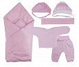 К112 Комплект 6-ти предметный демисезон: конверт, одеяло, чепчик, распашонка,ползунки, чепчик